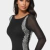 BodyCon Embellished Knee Length Dress